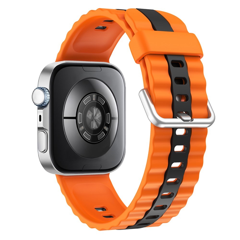 Huawei Watch Fit 4 Pro / 4 / 3 EIDERWOOD Two-Tone Silicone Strap - Orange / Black