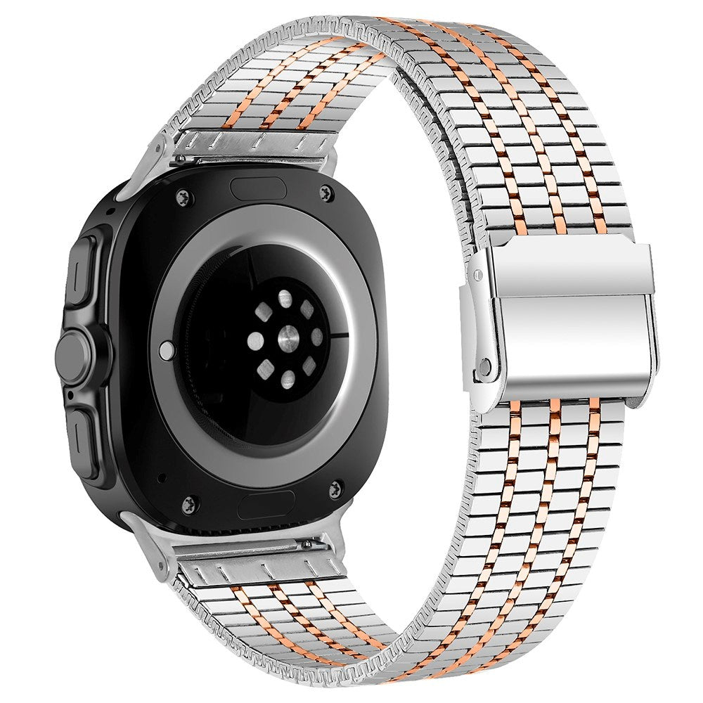 EIDERWOOD Samsung Galaxy Watch 8 / 8 Classic (40 / 44 / 46mm) Steel Strap - Silver / Rose Gold