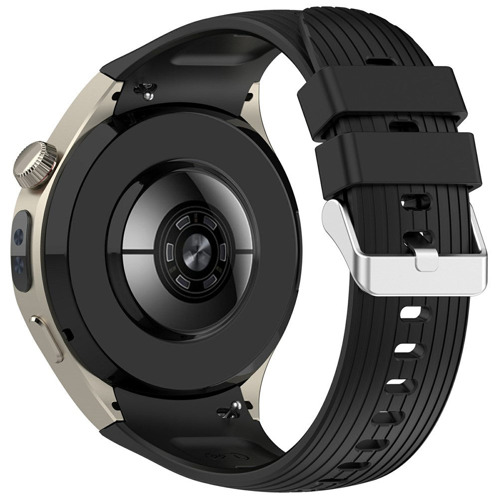 Huawei Watch 5 (46mm) EIDERWOOD Silicone Strap – Black
