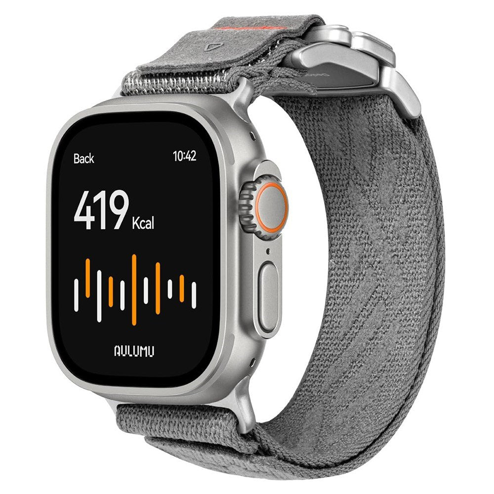 Apple Watch (42/44/SE/45/46/49mm) Aulumu C03 Nylon Strap - Silver