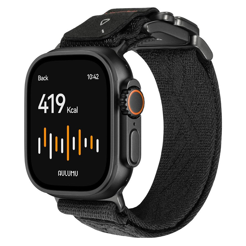 Apple Watch (42/44/SE/45/46/49mm) Aulumu C03 Nylon Strap - Black