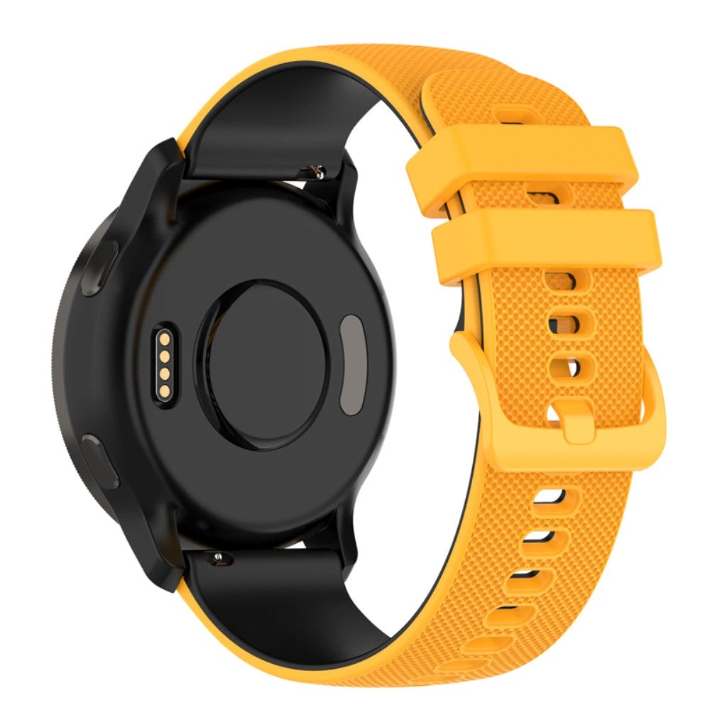 Smartwatch Silicone Strap (22mm) Grid - Yellow / Black