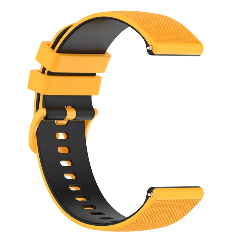 Smartwatch Silicone Strap (22mm) Grid - Yellow / Black