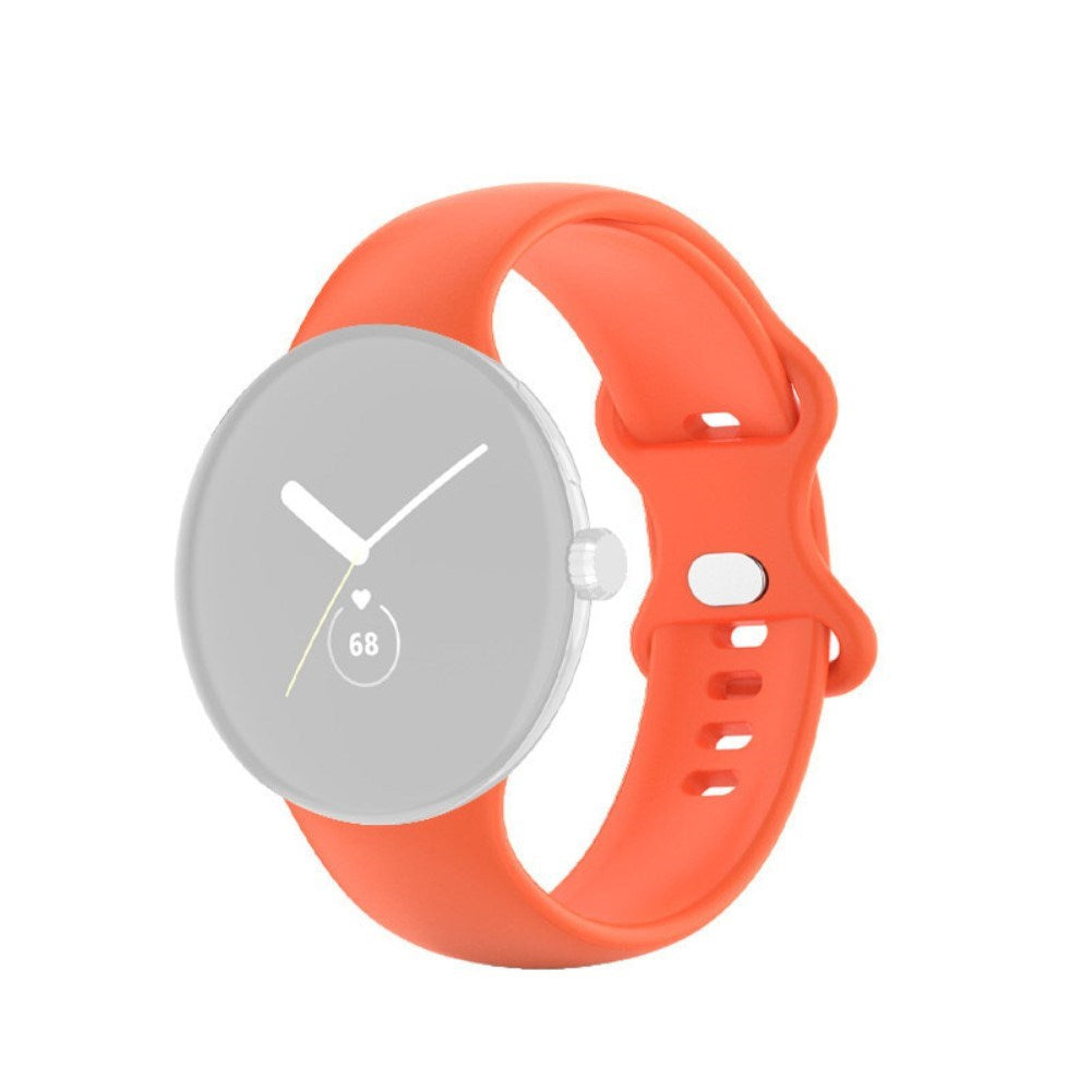 EIDERWOOD Google Pixel Watch 1 / 2 / 3 (41mm) Silicone Smartwatch Strap - Orange