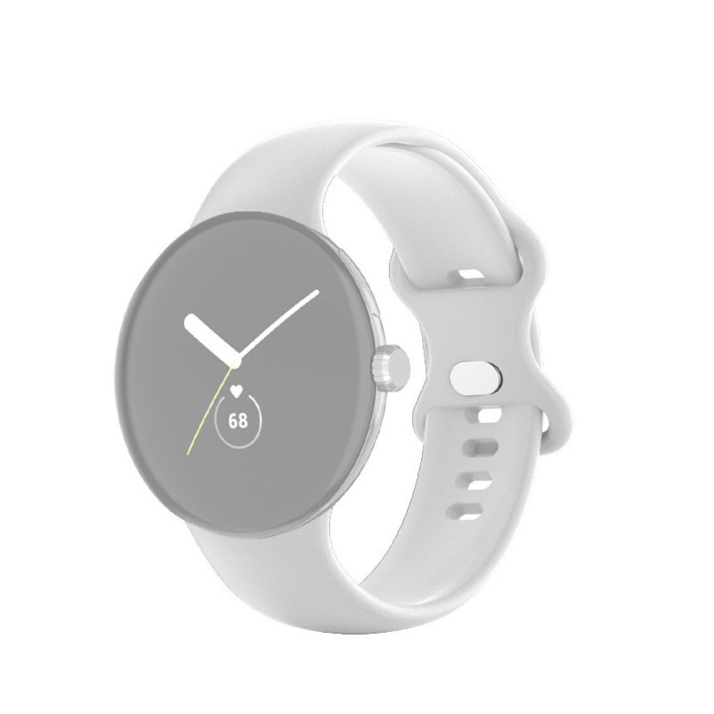 EIDERWOOD Google Pixel Watch 1 / 2 / 3 (41mm) Silicone Smartwatch Strap - White