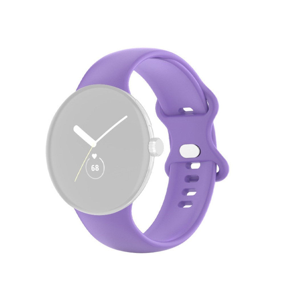 EIDERWOOD Google Pixel Watch 1 / 2 / 3 (41mm) Silicone Smartwatch Strap - Purple