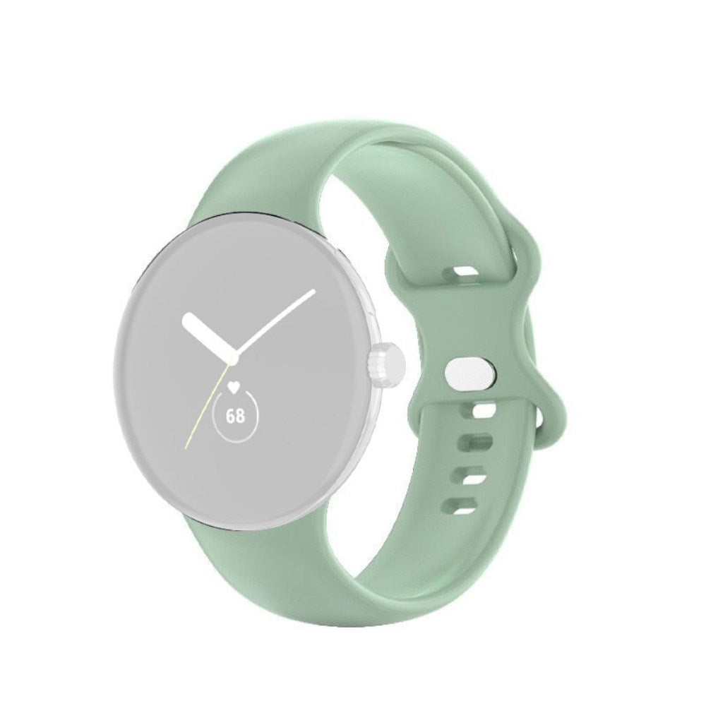 EIDERWOOD Google Pixel Watch 1 / 2 / 3 (41mm) Silicone Smartwatch Strap - Light Green