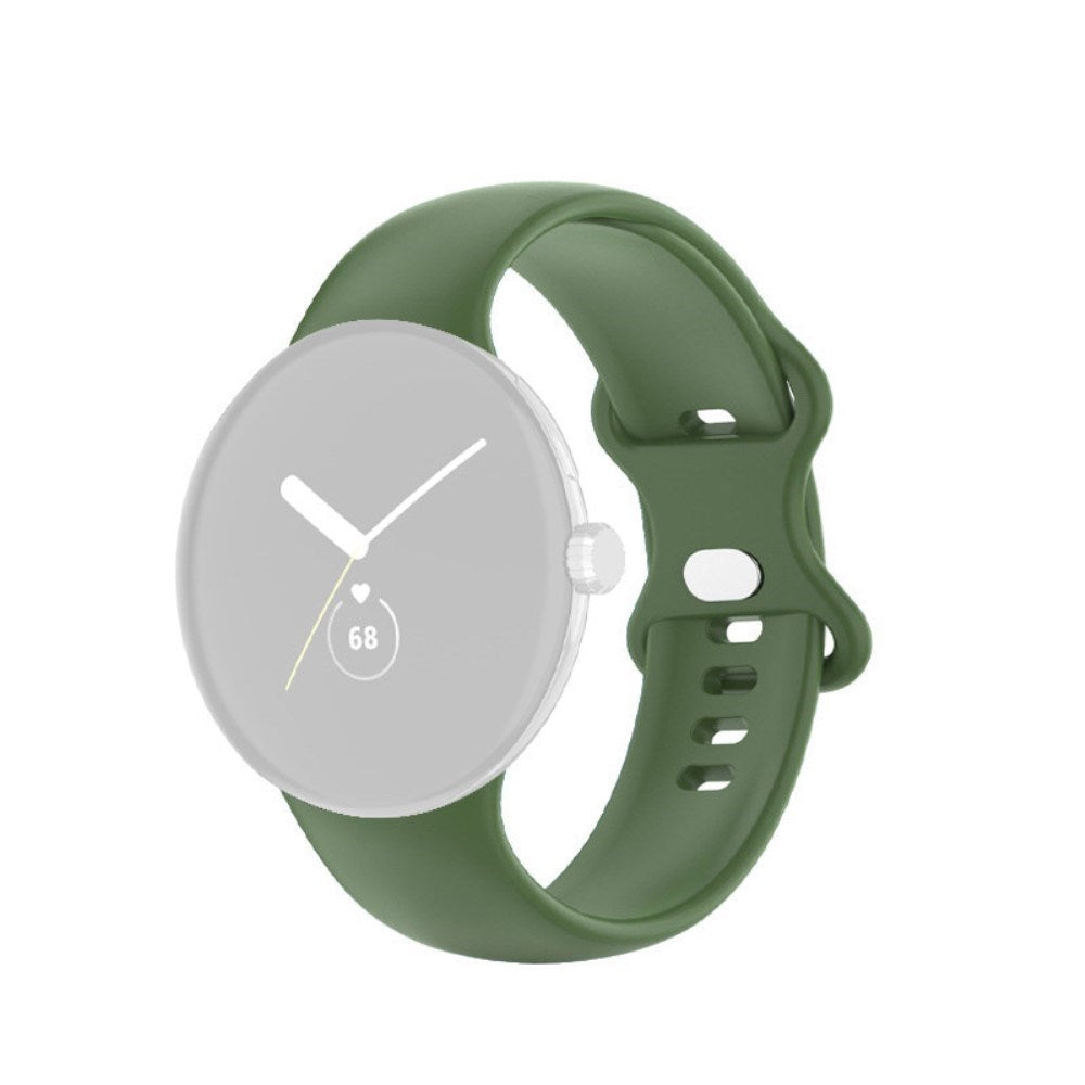 EIDERWOOD Google Pixel Watch 1 / 2 / 3 (41mm) Silicone Smartwatch Strap - Green
