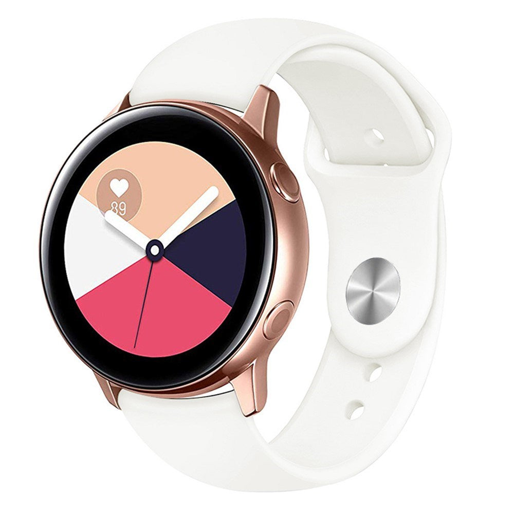 Huawei Watch GT 4 (41mm) / Garmin Venu 3S (18mm) Silicone Strap - White