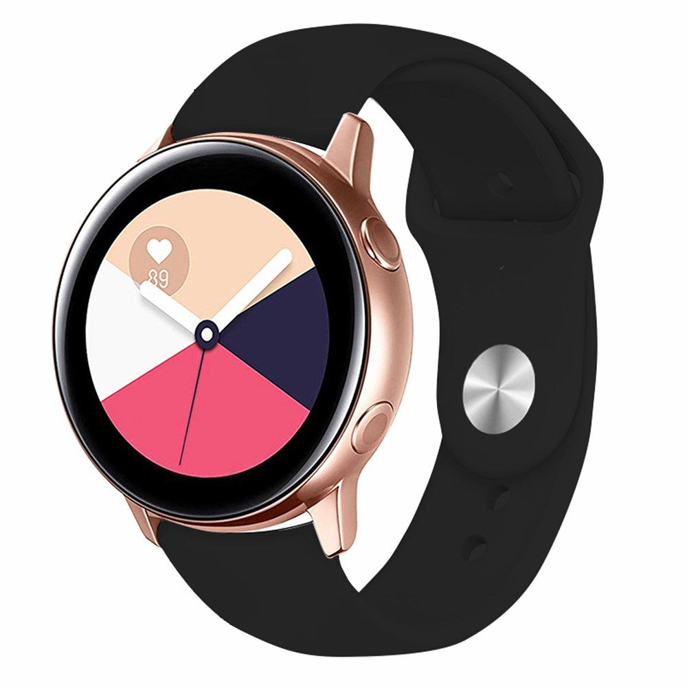 Huawei Watch GT 4 (41mm) / Garmin Venu 3S (18mm) Silicone Strap - Black