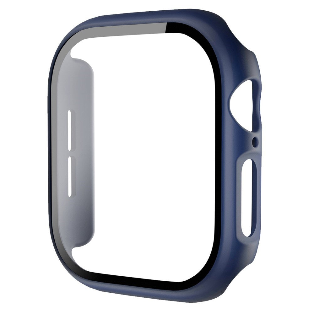 Apple Watch 11 / 10 (46mm) Hard Plastic Case with Built-in Screen Protector - Dark Blue