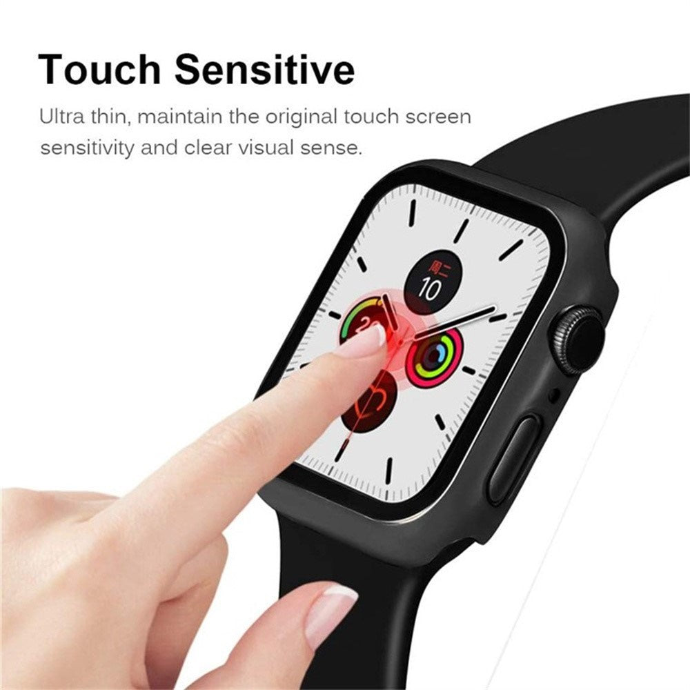 Apple Watch 11 / 10 (42mm) Hard Plastic Case with Built-in Screen Protector - Dark Blue