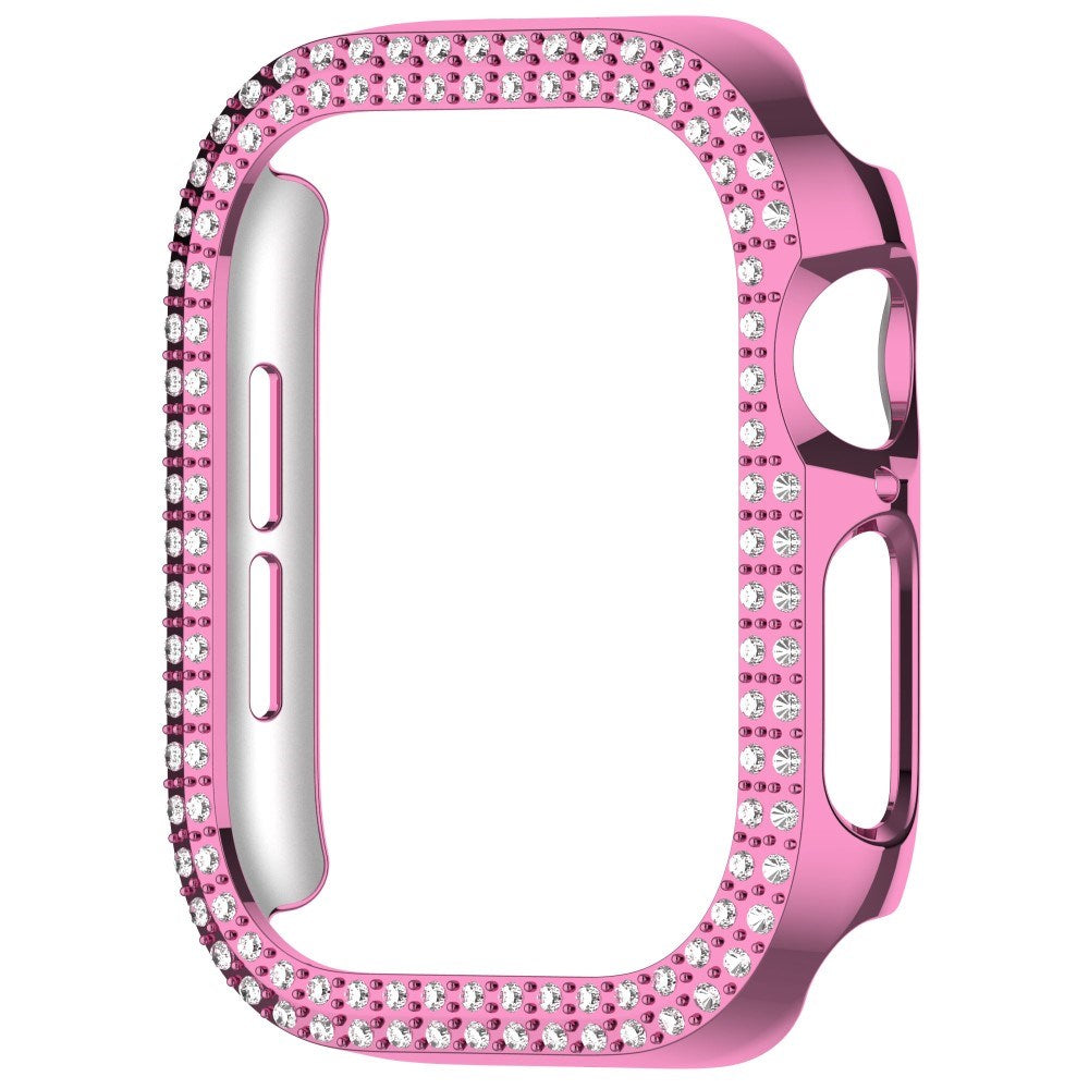 Apple Watch 11 / 10 (42mm) Plastic Case - Pink / Rhinestone