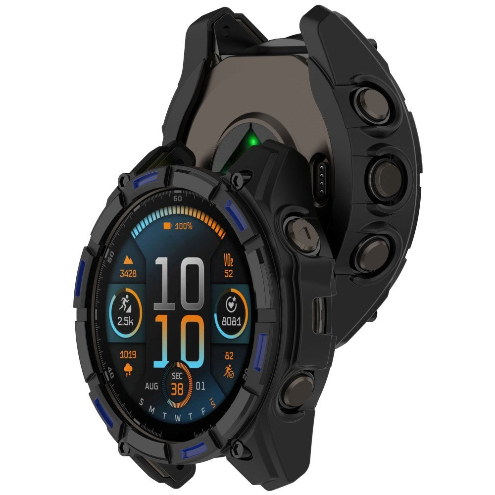 Garmin Tactix 8 Solar (51mm) Bumper Plastic Case - Black / Blue