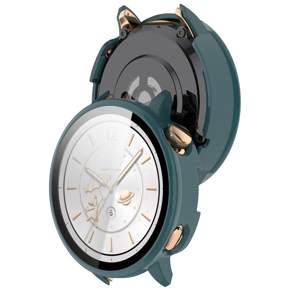 OnePlus Watch 3 (43mm) Case with Tempered Glass Screen Protector - Green