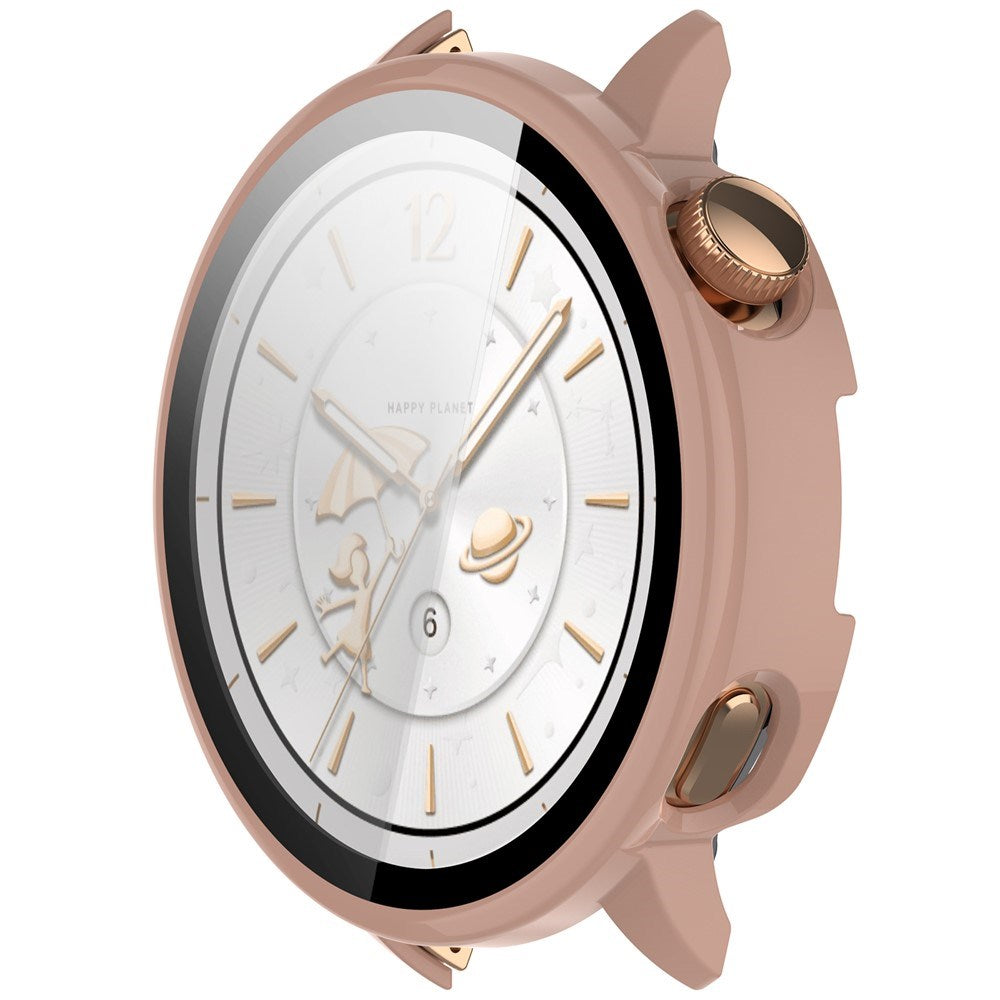 OnePlus Watch 3 (43mm) Case with Tempered Glass Screen Protector - Pink