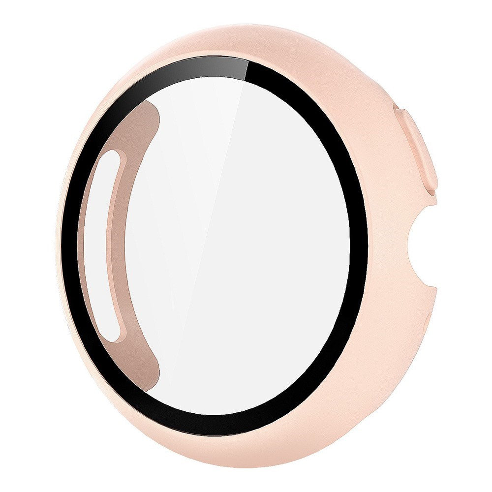 Google Pixel Watch 4 (41mm) Hard Plastic Case with Built-in Screen Protector - Peach