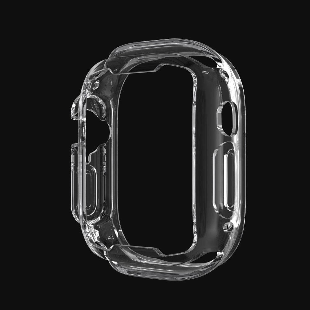 Apple Watch Ultra (49mm) Flexible TPU Plastic Case with Reinforcement around Buttons - Transparent