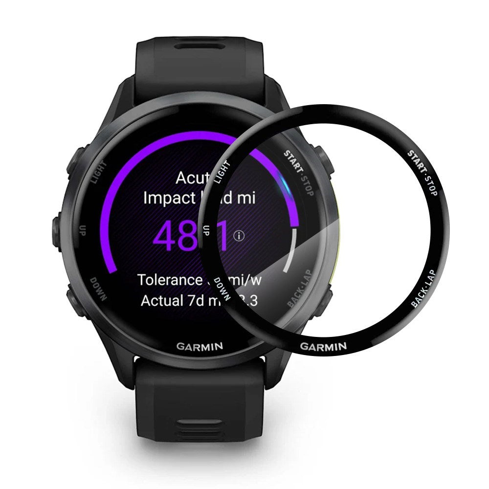 NORTHJO Garmin Forerunner 970 Screen Protector - Transparent / Black Edge