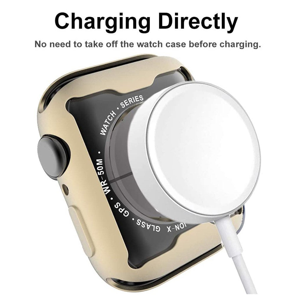 Apple Watch Ultra 3 / 2 / 1 (49mm) Flexible Plastic Case with Screen Protection - Gold