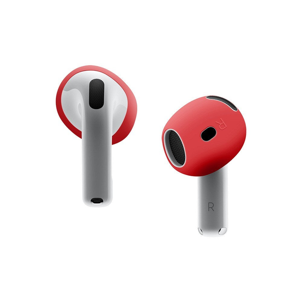 Silicone Case for Apple AirPods (4th Gen) Earbuds - Red