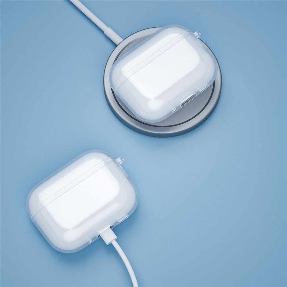 Apple AirPods Pro (3rd gen.) Transparent Flexible Plastic Case - Transparent / Blue
