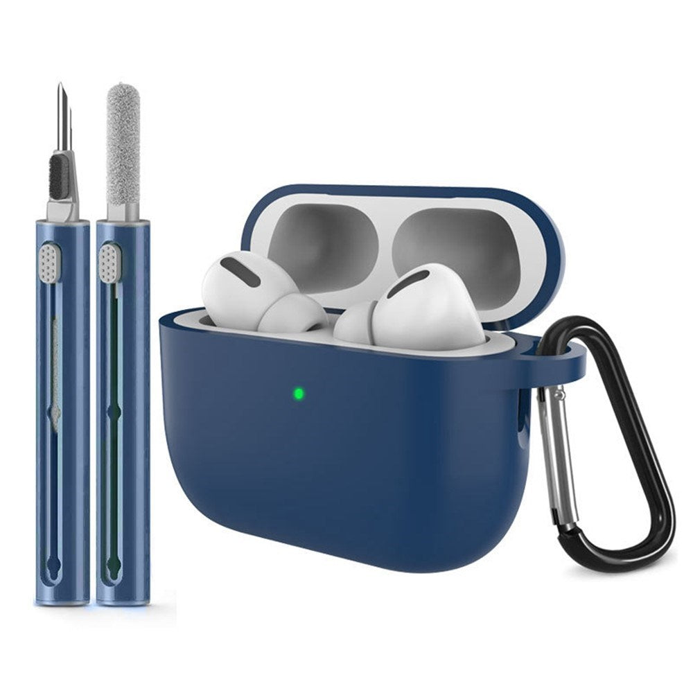 Apple AirPods Pro (3rd gen.) Silicone Case with Carabiner & Cleaning Pen - Midnight Blue