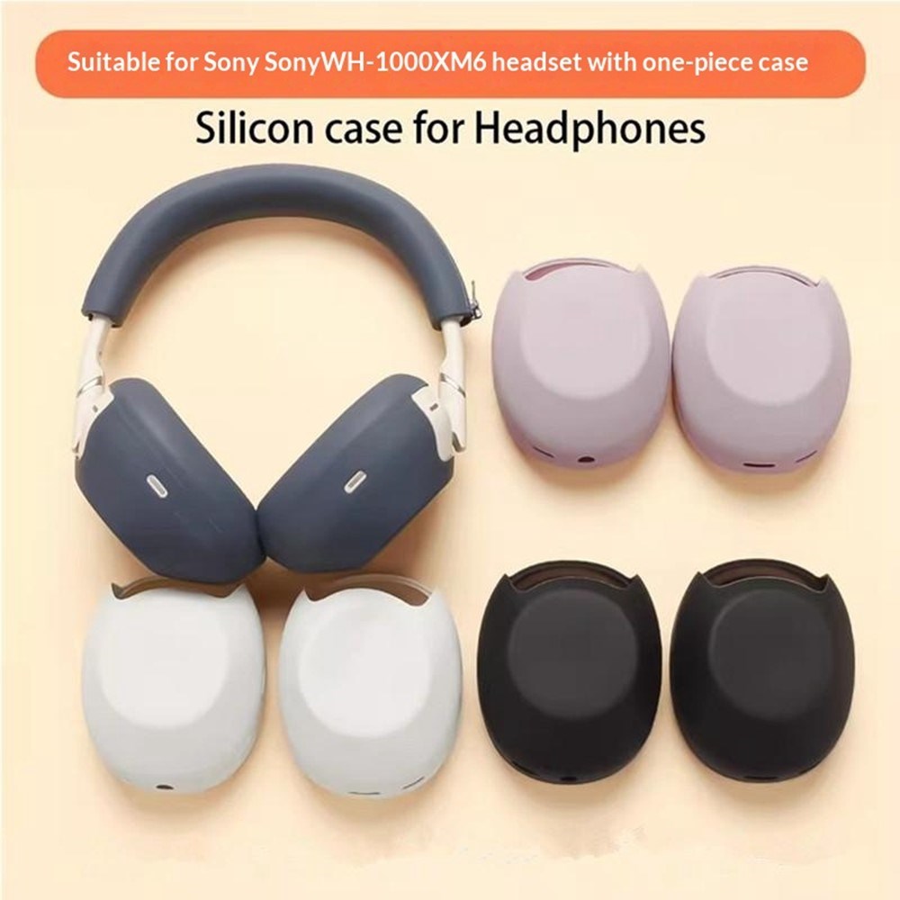 Silicone Cover for Sony WH-1000XM6 Headphones - Grey