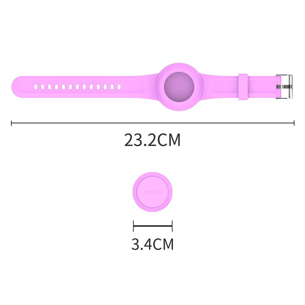 Apple AirTag Silicone Strap with 3D Design - Pink / Rose