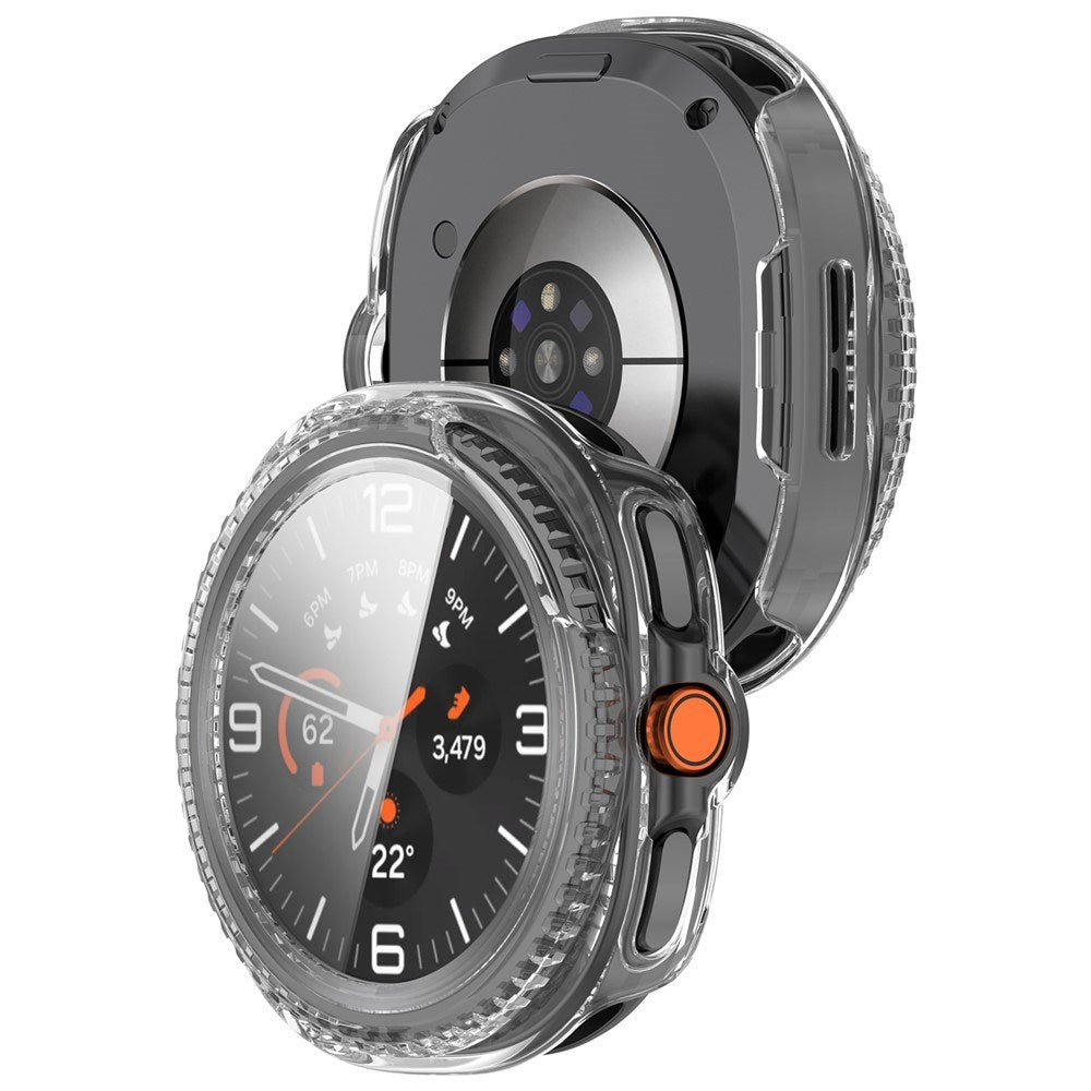 Samsung Galaxy Watch 8 Classic (46mm) Hard Plastic Case with Built-in Screen Protector - Transparent