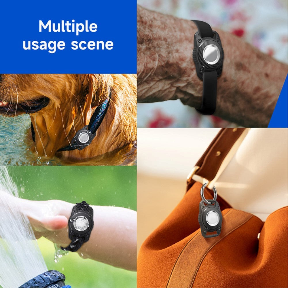 AirTag Waterproof Flexible Plastic Case - Black