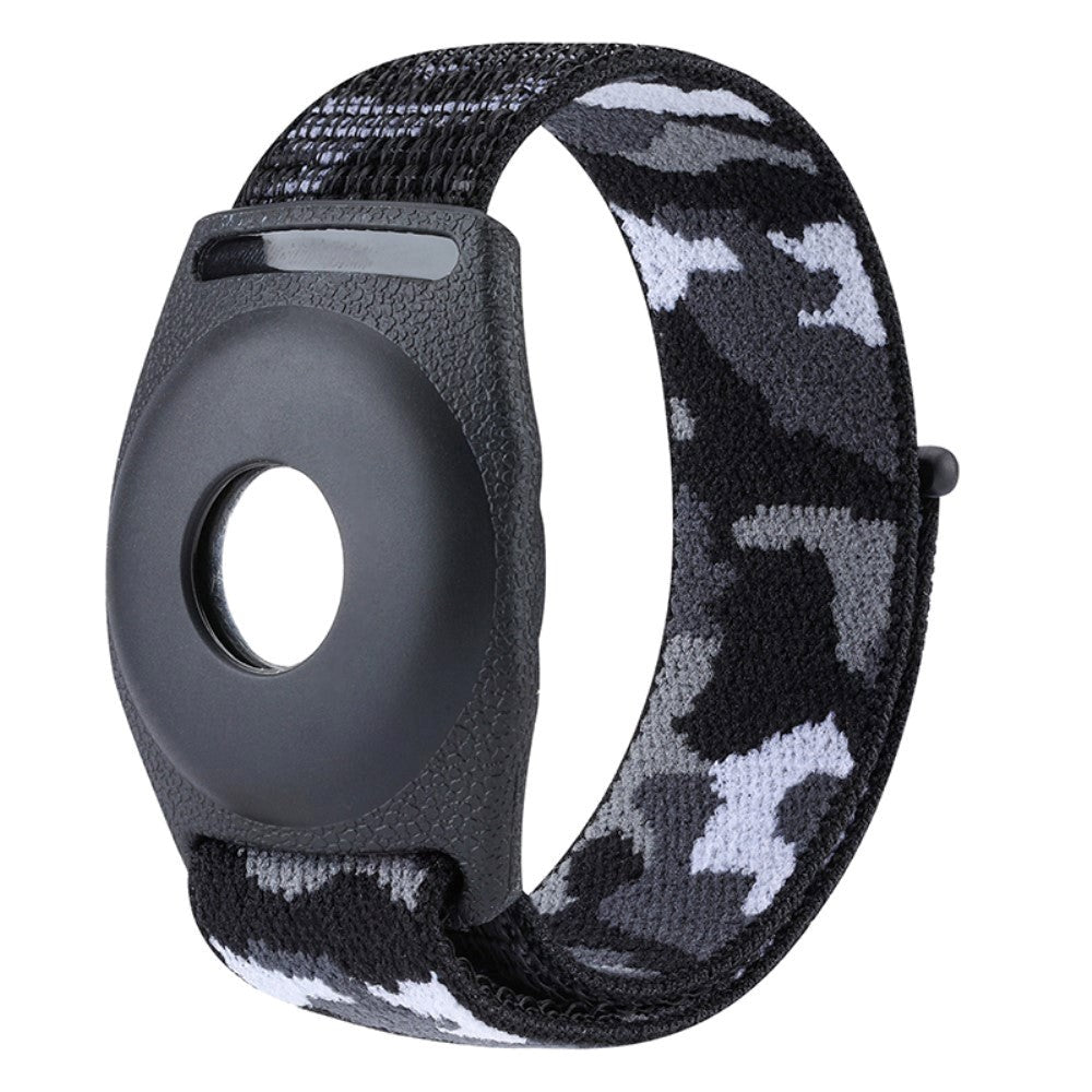 AirTag 1. & 2. Gen. Nylon Children's Strap - Black Camouflage