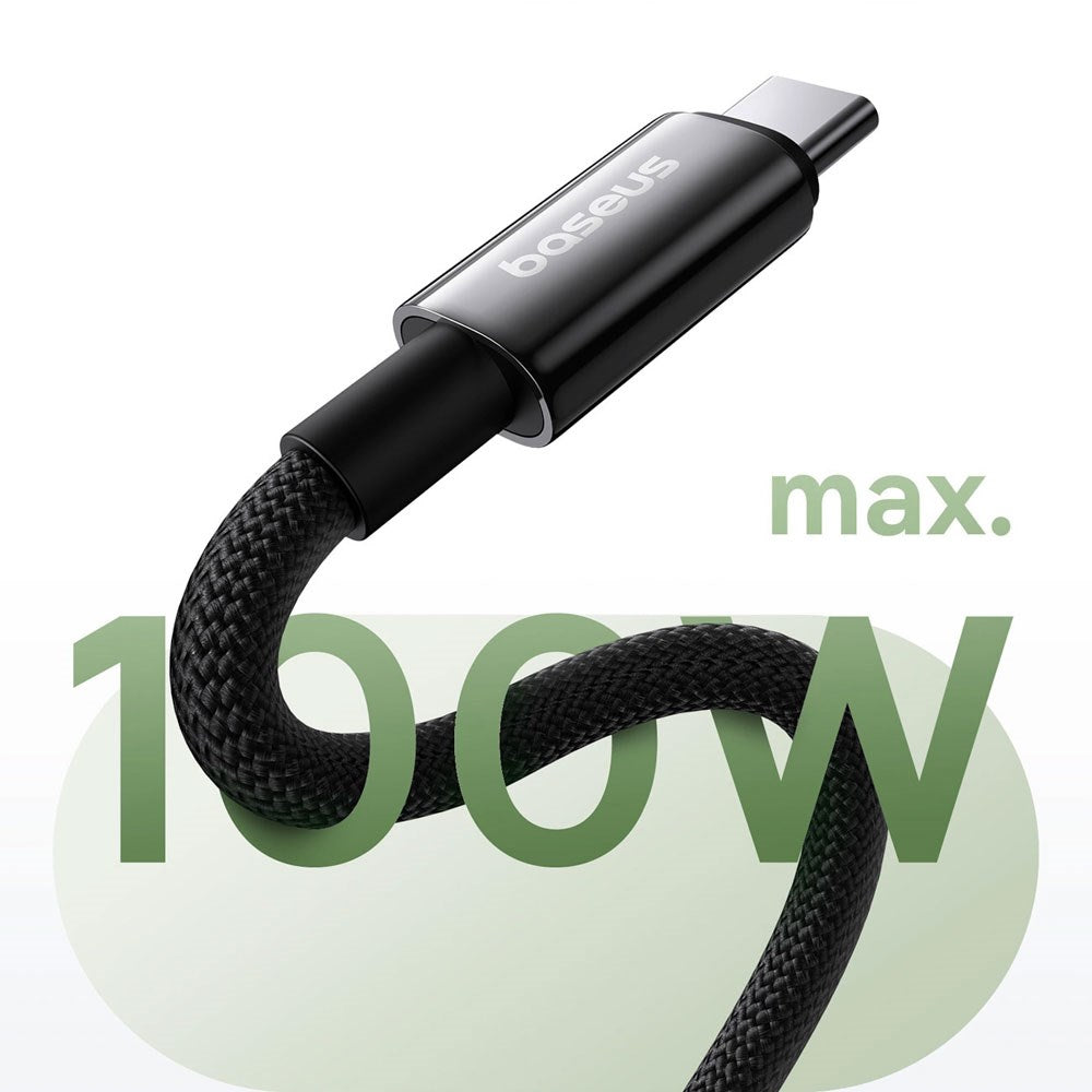 Baseus 100W USB-C to USB-C Cable 480Mb/s - 1m - Black