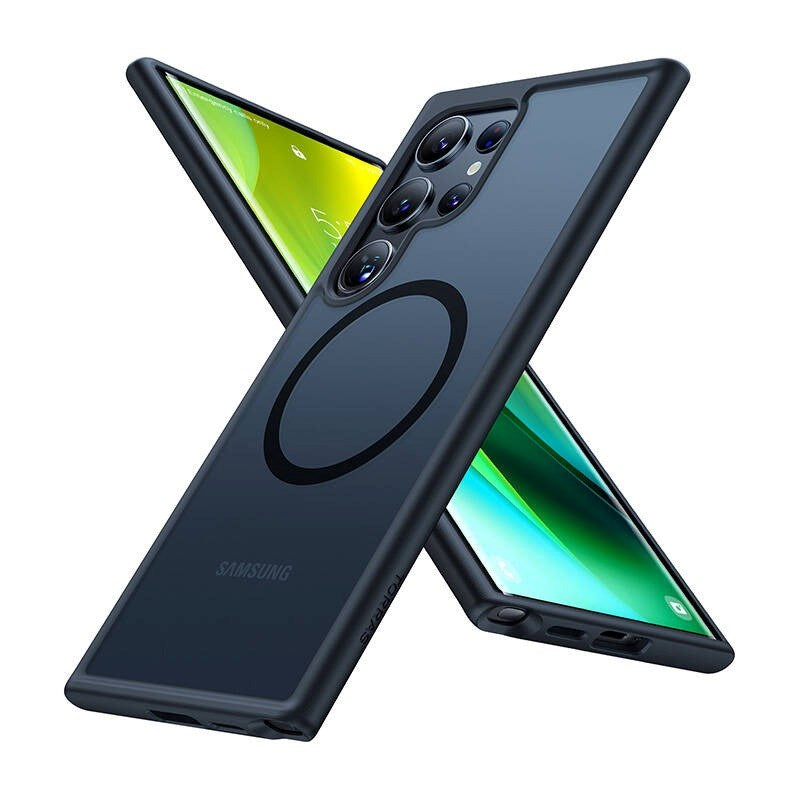 TORRAS Samsung Galaxy S24 Ultra Flexible Plastic Case - MagSafe Compatible - Black