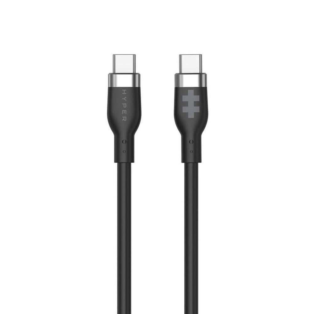 Hyper HyperJuice 60W Silicone USB-C to USB-C Cable – 1.5m – Black