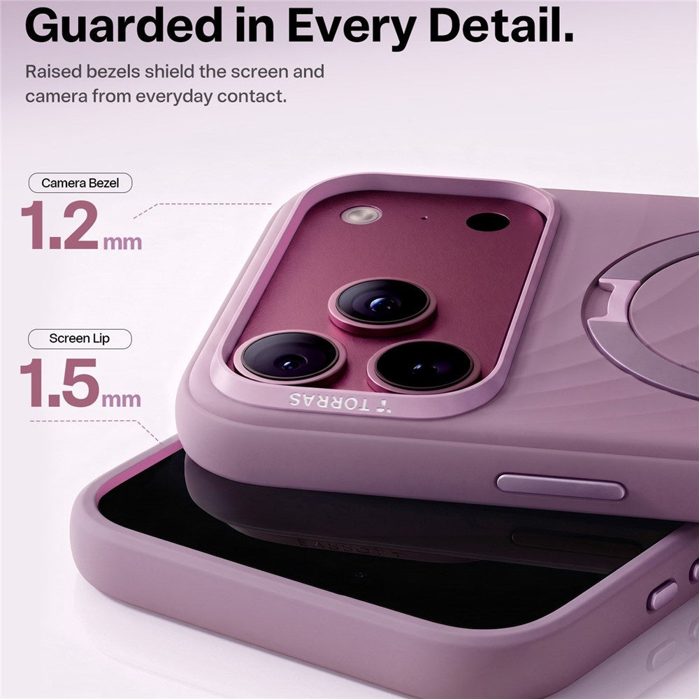 iPhone 18 Pro / 17 Pro TORRAS Ostand Q3 Wind Case - MagSafe Compatible - Purple