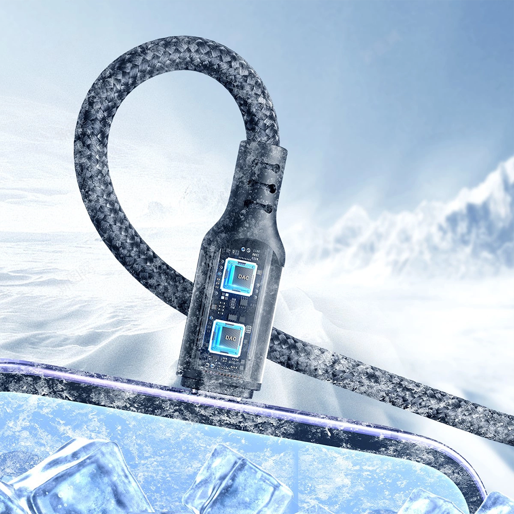 Joyroom 3-in-1 Nylon USB-C / Lightning / Micro USB Cable - 30cm - Black