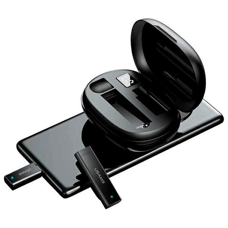 USAMS Wireless Lavalier Microphone Lightning - Black