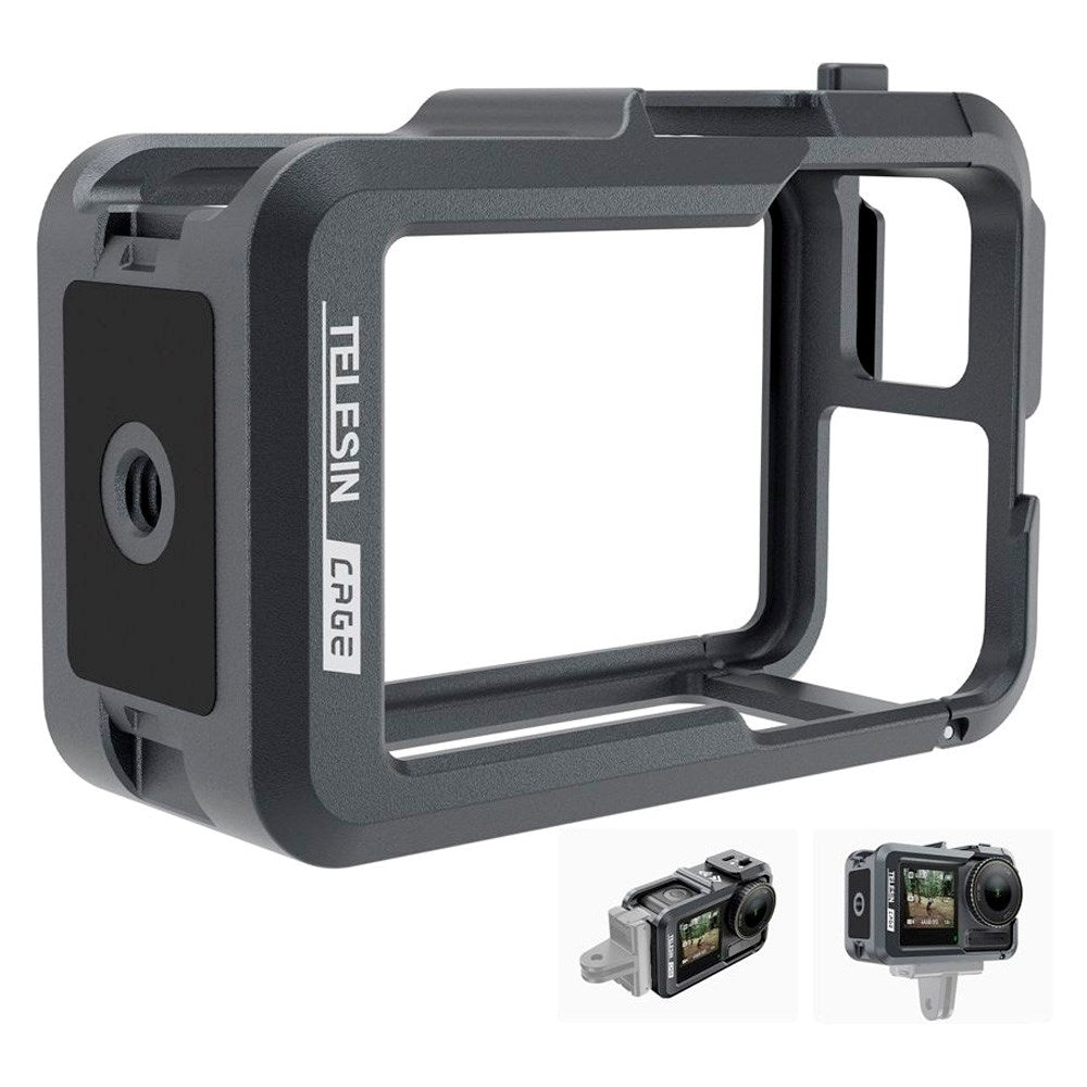 TELESIN Metal Cage for DJI Osmo Action 3 / 4 - Black