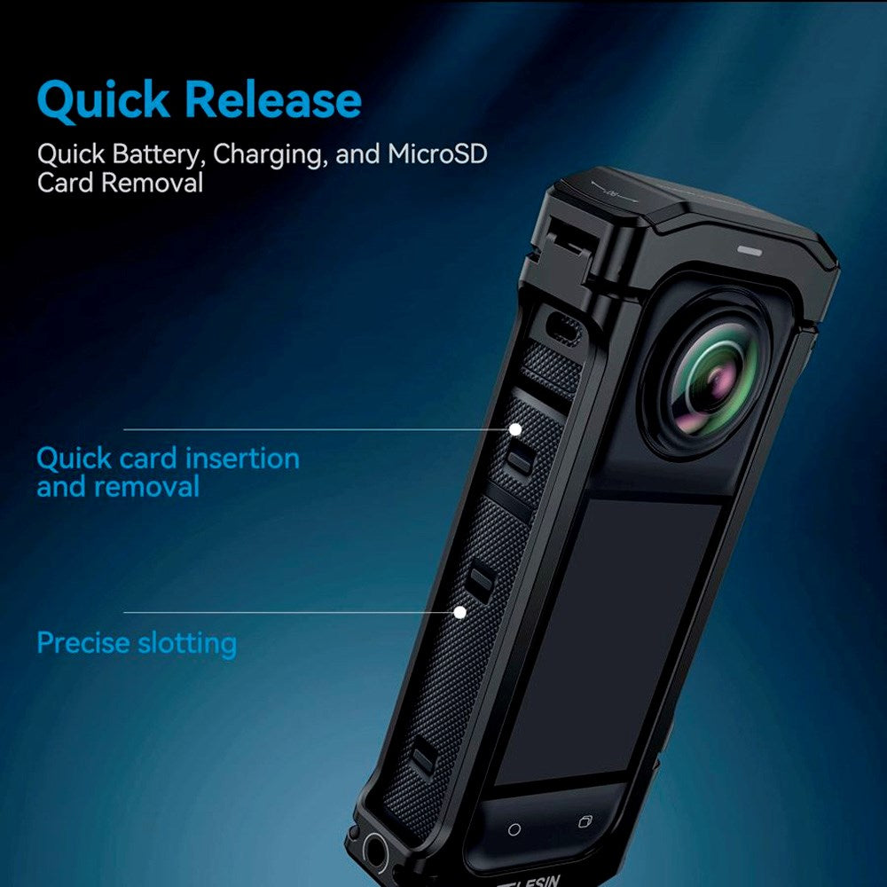 TELESIN Metal Cage for Insta360 X4 - Black