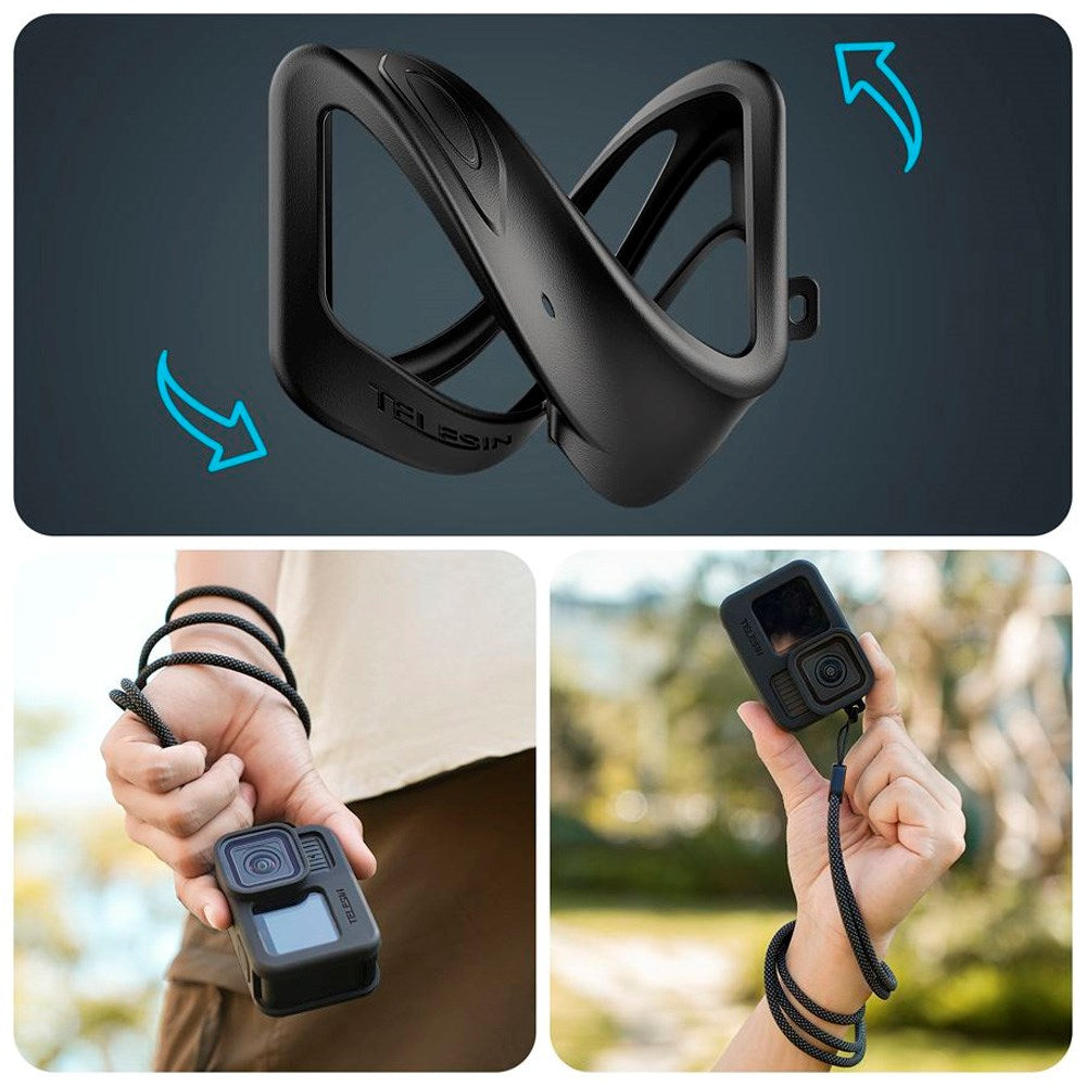 TELESIN Silicone Case for GoPro Hero 9 / 10 / 11 / 12 / 13 - Black