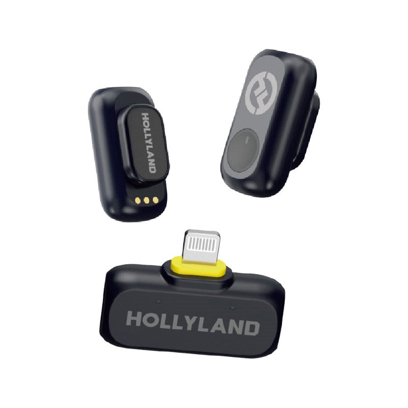 Hollyland Lark A1 Mini Duo Wireless Microphone with Lightning - Black