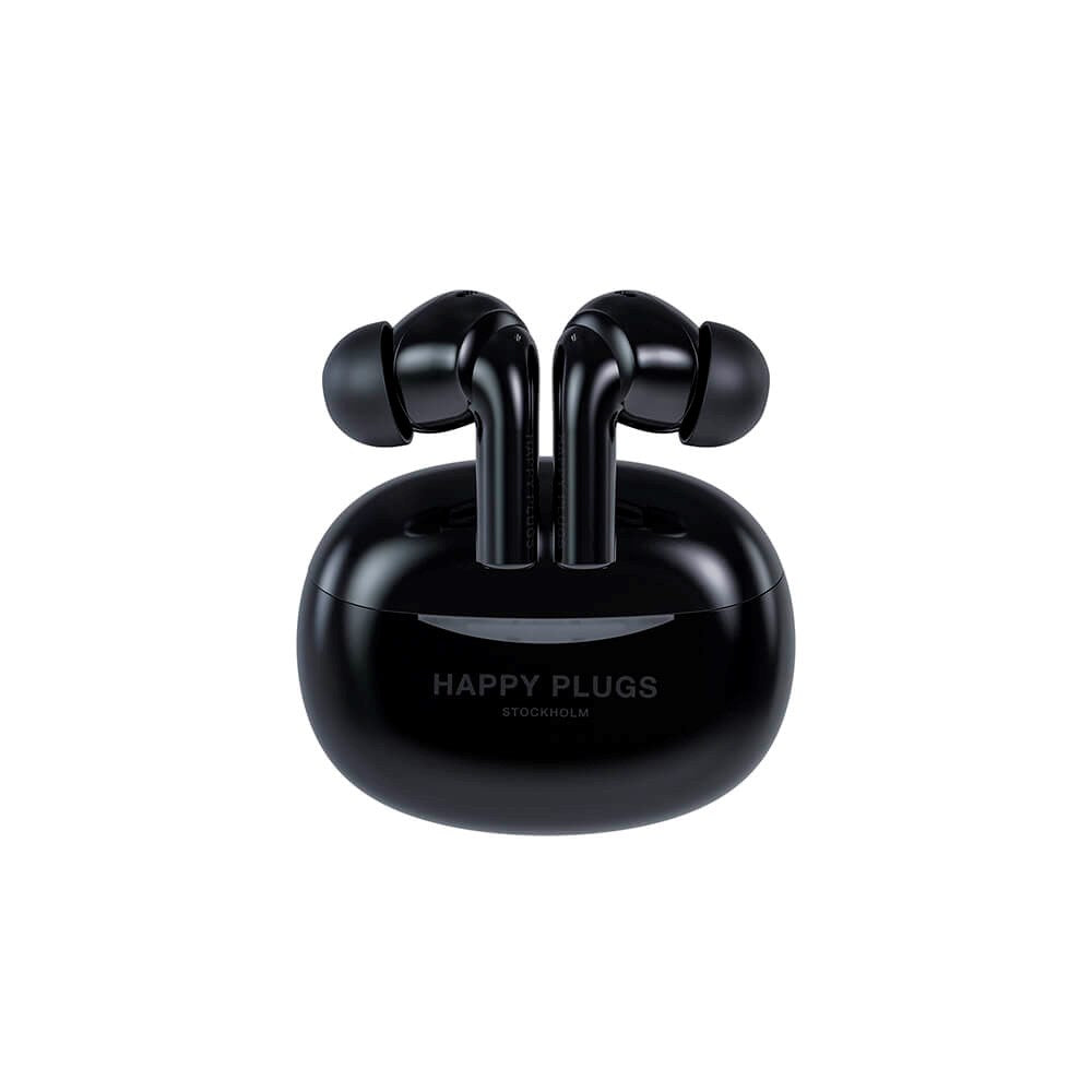 Happy Plugs Joy Pro In-Ear Headphones with Noise Cancellation - Black