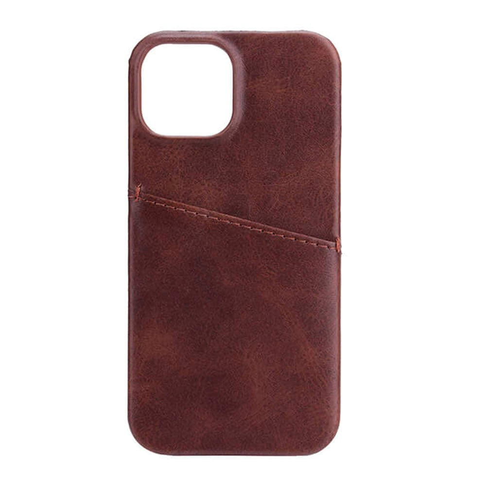 iPhone 13 Mini Onsala Collection Leather Case w. Card pocket - Brown