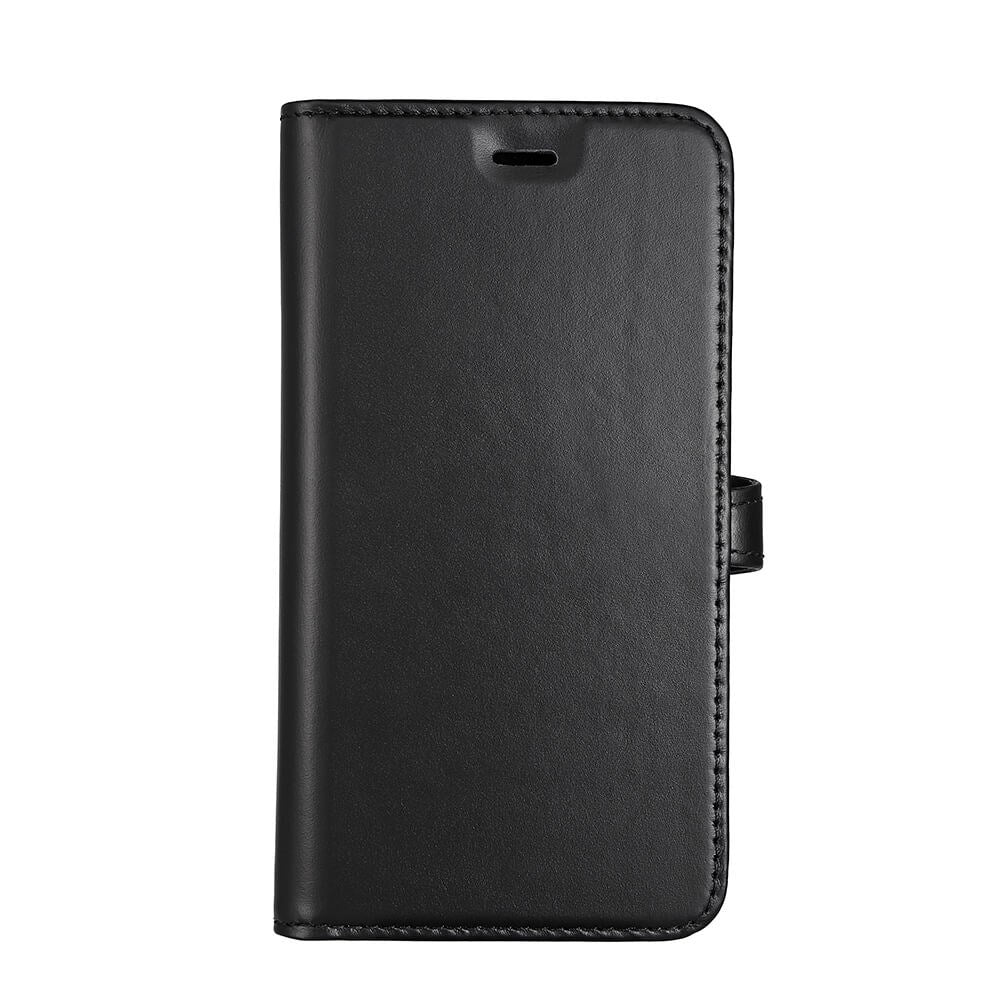 Samsung Galaxy S21 FE Buffalo Wallet Genuine Leather Magnet Wallet Case - Black