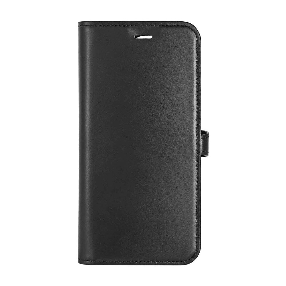 iPhone 16 Pro Buffalo 2-in-1 Wallet Genuine Leather Magnet Flip Case with Wallet - MagSafe Compatible - Black