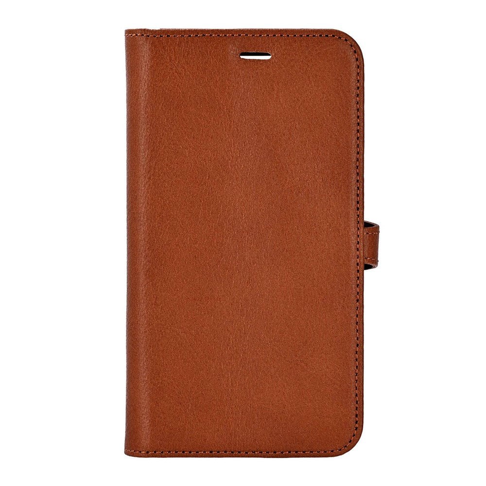 iPhone 17 Pro Buffalo 2-in-1 Genuine Leather Flip Case - Brown