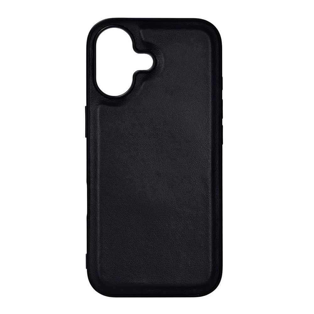 iPhone 17 Buffalo Genuine Leather Back Case - MagSafe Compatible - Black