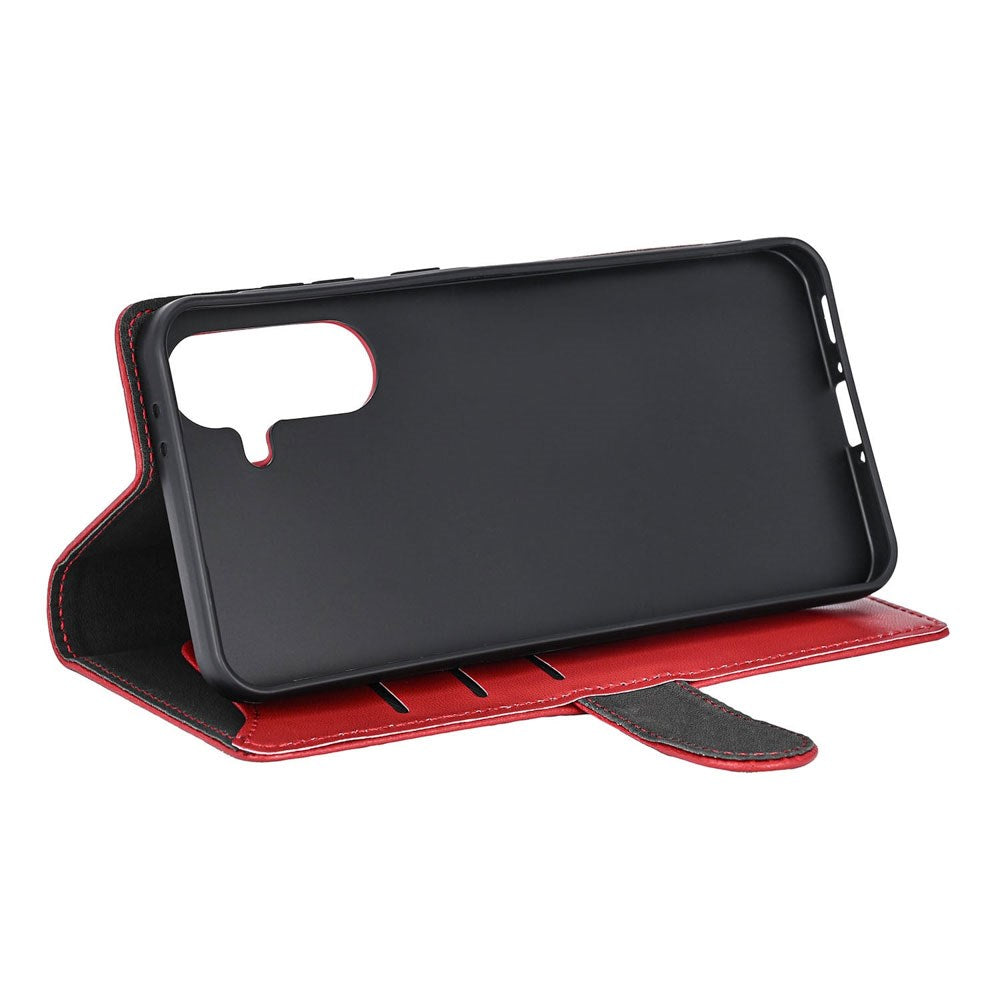 Samsung Galaxy A57 GEAR Faux Leather Flip Case - Red