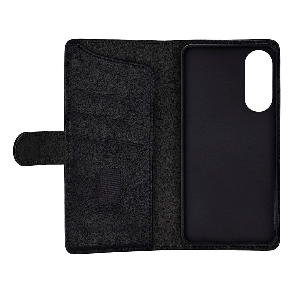 Samsung Galaxy S25 Edge GEAR Faux Leather Flip Case - MagSafe Compatible - Black